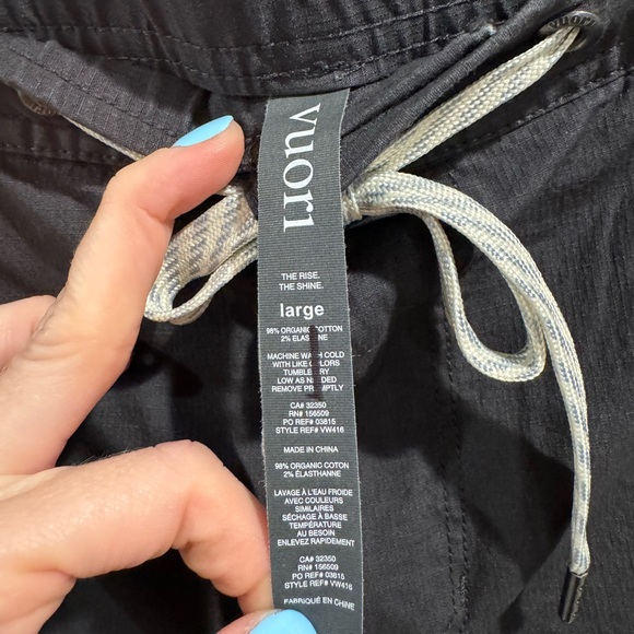 Vuori charcoal gray wide leg ripstop pants - Picture 5 of 7